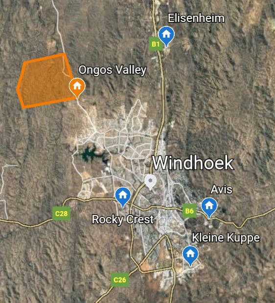 Ongos Valley Location