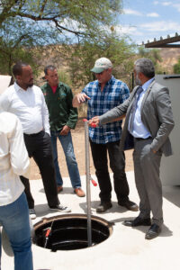 Handover of the Waste Water Treatment plant by the Contractors, Namibia Construction and Aqua Services.