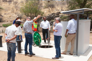 Handover of the Waste Water Treatment plant by the Contractors, Namibia Construction and Aqua Services.