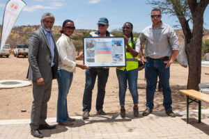 Handover of the Waste Water Treatment plant by the Contractors, Namibia Construction and Aqua Services.